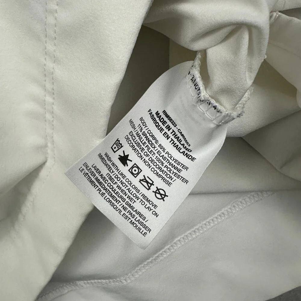 Nike Jacket Men Small White Solid 1/4 Zip Coaches Pullover Pockets Lining S *